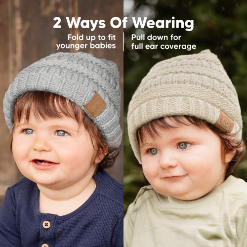 Keababies 3-pack Warmzy Baby Beanies In Cloud