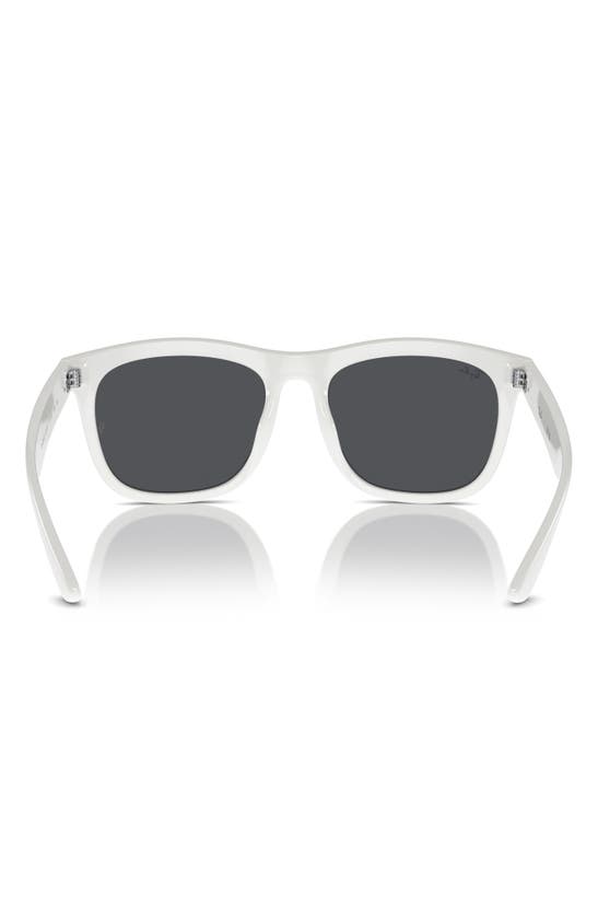 Ray Ban Square 57mm Sunglasses In White