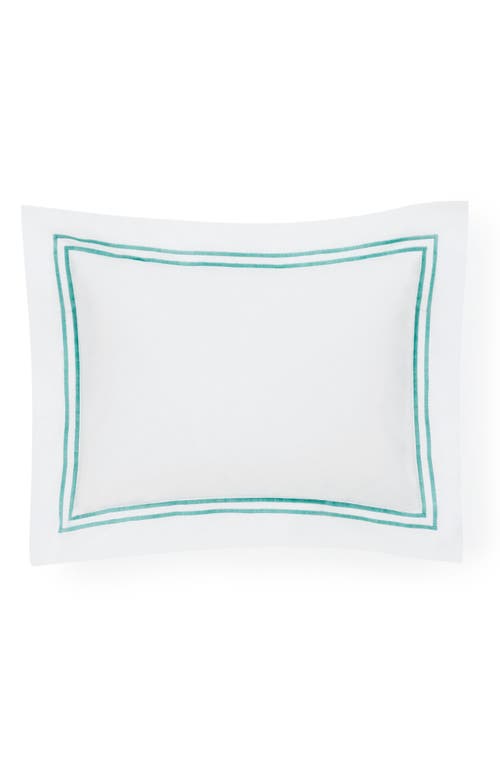 Shop Sferra Grande Hotel Boudoir Sham In White/aqua