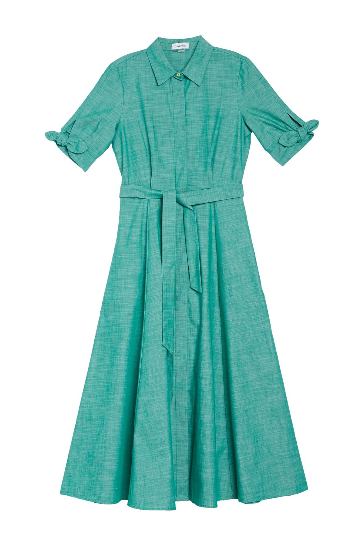 calvin klein dark green dress
