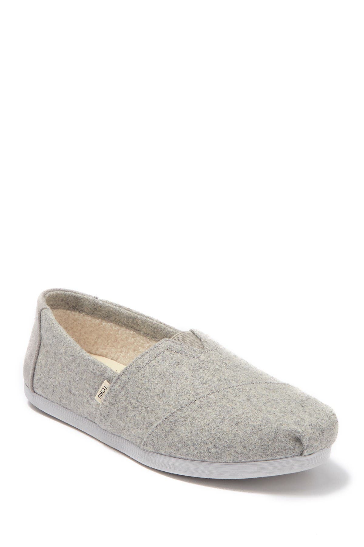 shearling lined slip on sneakers