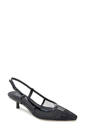 Reaction Kenneth Cole Maggie Mesh Slingback Pump In Black Mesh