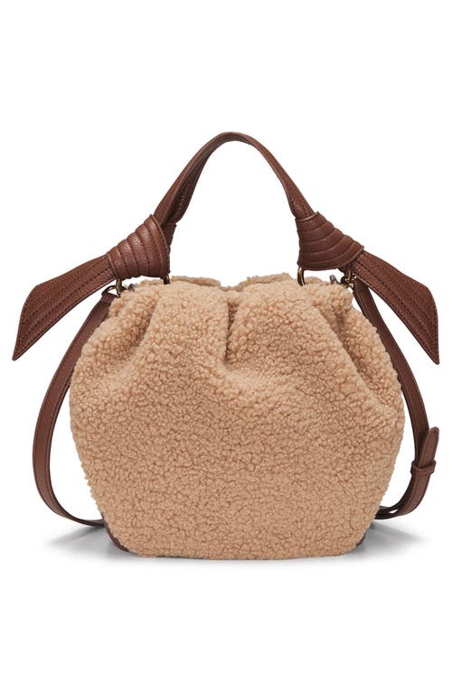 ORYANY ORYANY SELENDA FAUX SHEARLING BUCKET BAG