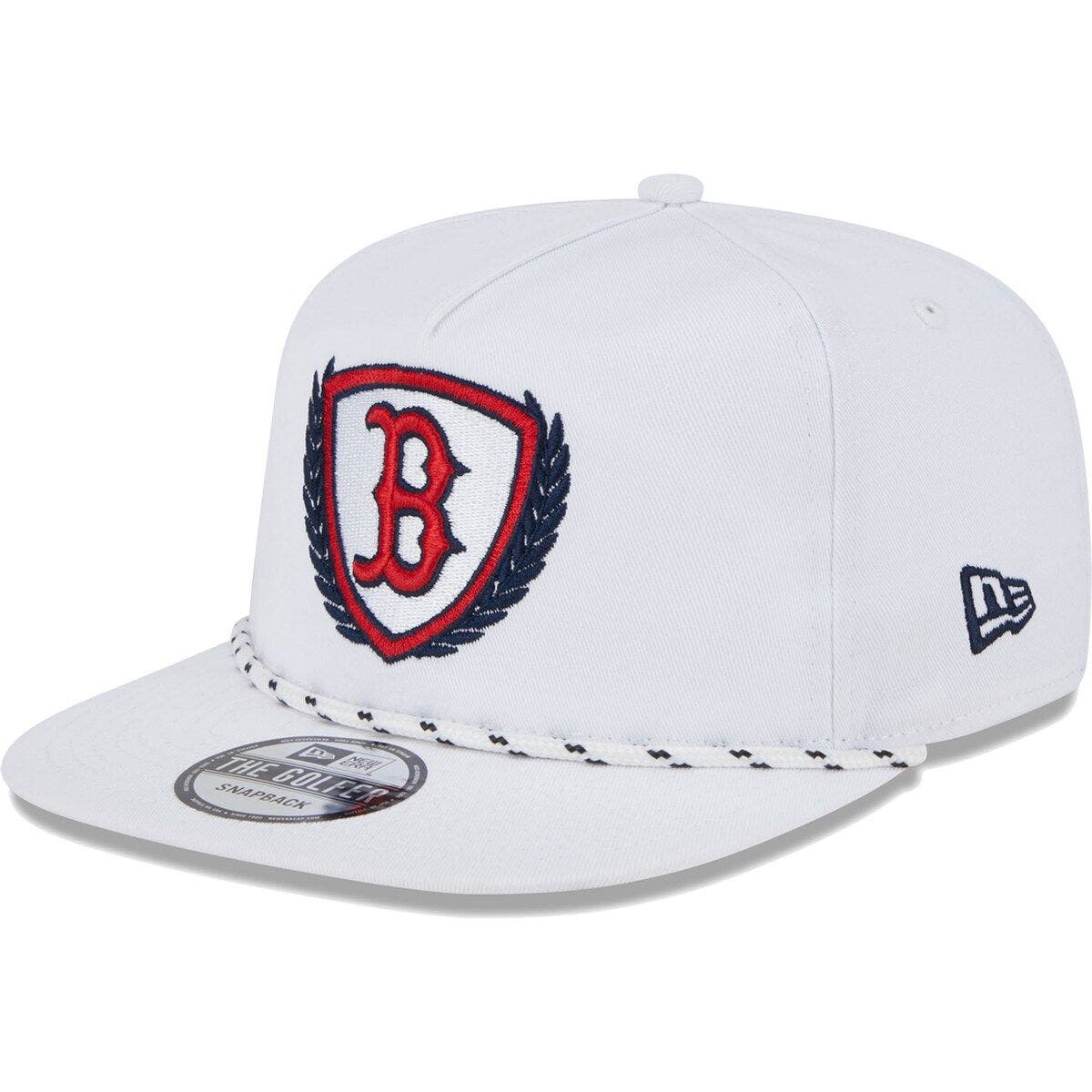 New Era Men's New Era White Boston Red Sox Golfer Tee 9FIFTY Snapback ...