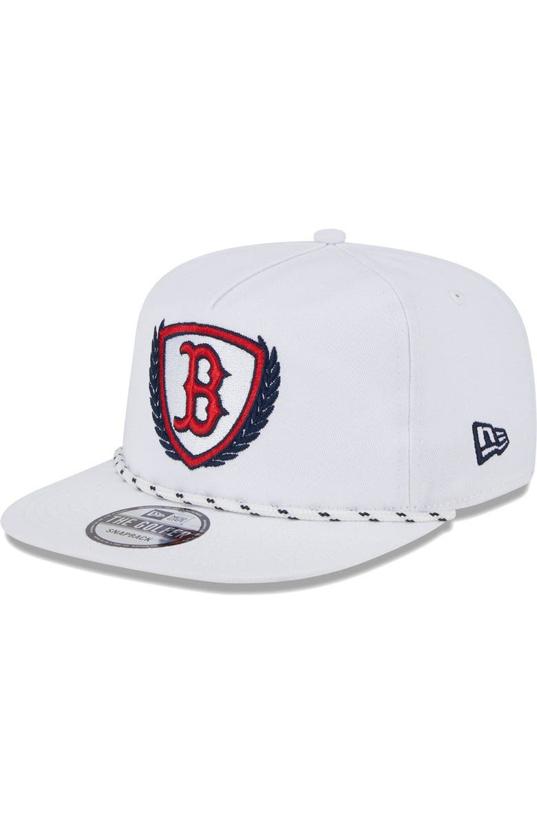 New Era Men's New Era White Boston Red Sox Golfer Tee 9FIFTY Snapback ...