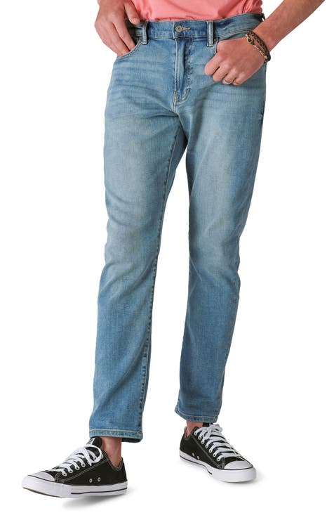 Lucky Brand Men's 411 Athletic Taper Coolmax Stretch Jean, Hula Hoop, 32 x  33 at  Men's Clothing store