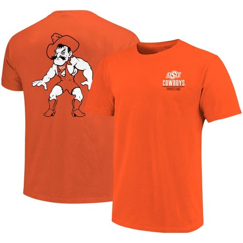 IMAGE ONE Men's Orange Oklahoma State Cowboys Wrestling 2-Hit T-Shirt