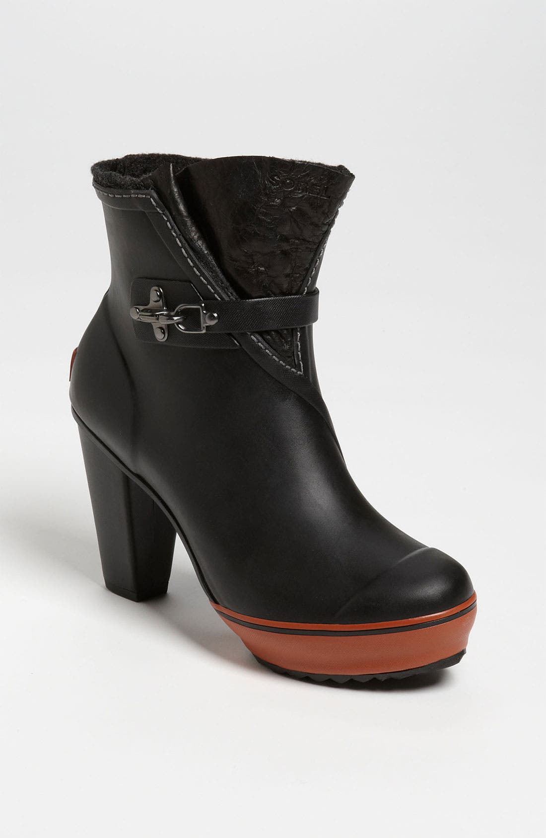 sorel heeled rain boots