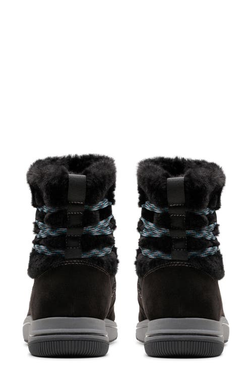 Clarks ® Breeze Cozy Faux Fur Lined Boot In Black