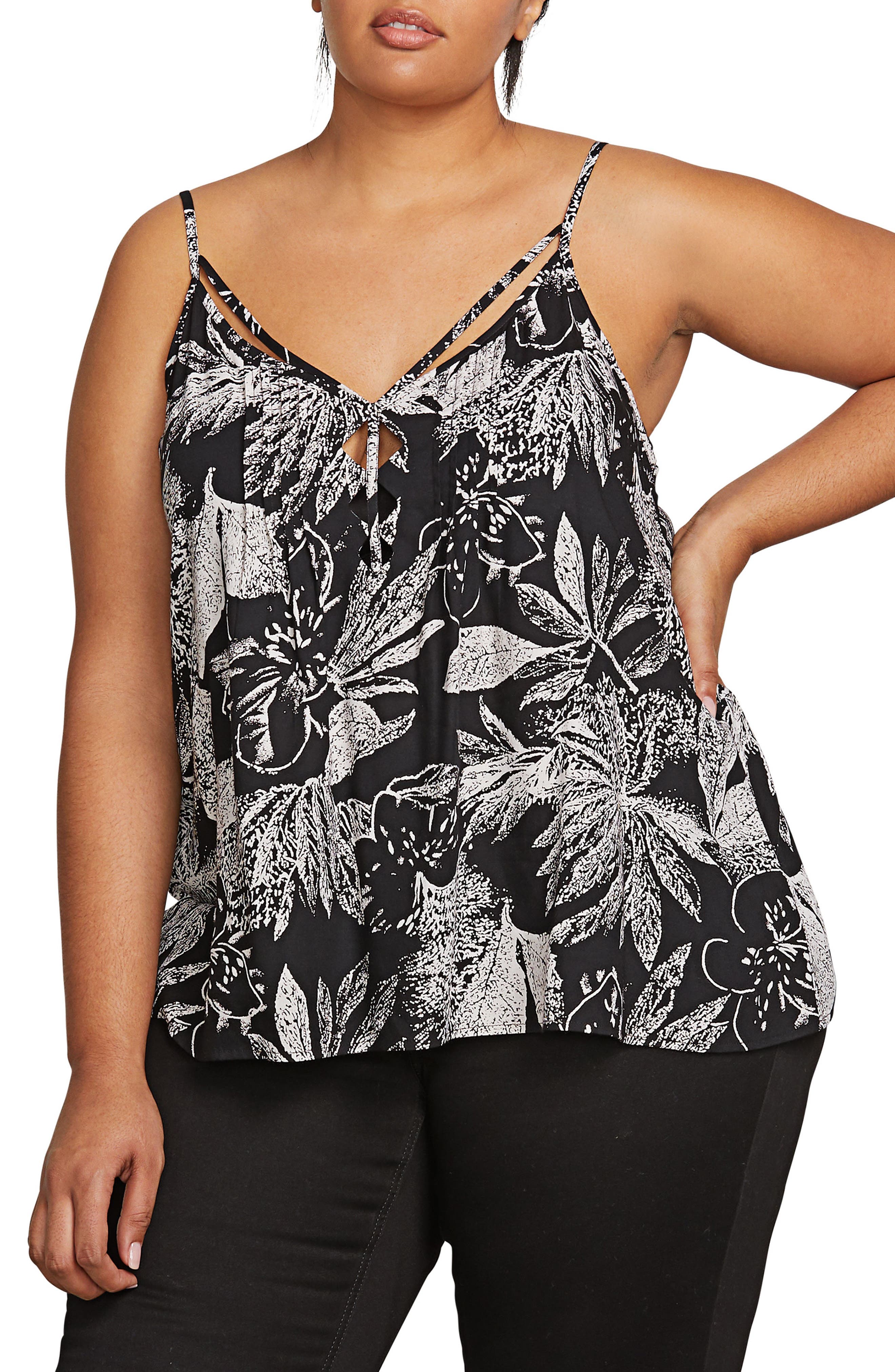 Plus Size Volcom Do Tell Strappy Camisole