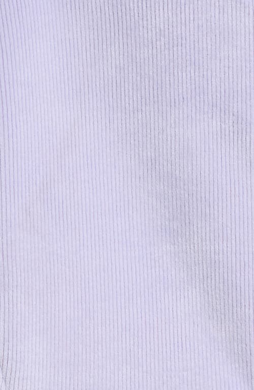 Shop Zella Girl Kids' Velour Lined Rib Zip Hoodie In Purple Calluna