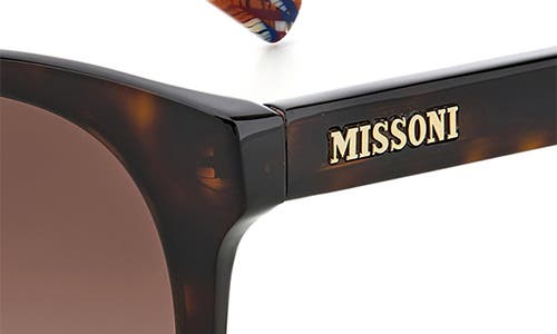 Missoni 54mm Gradient Cat Eye Sunglasses In Havana