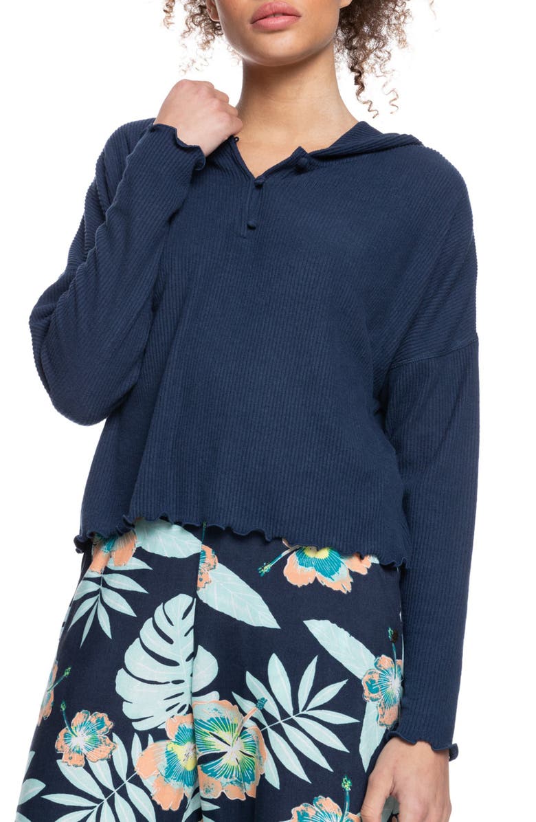 Roxy Cozy Day Hooded Top, Main, color, 