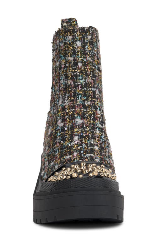 Shop Jessica Simpson Jymmie Cap Toe Platform Chelsea Boot In Black Multi