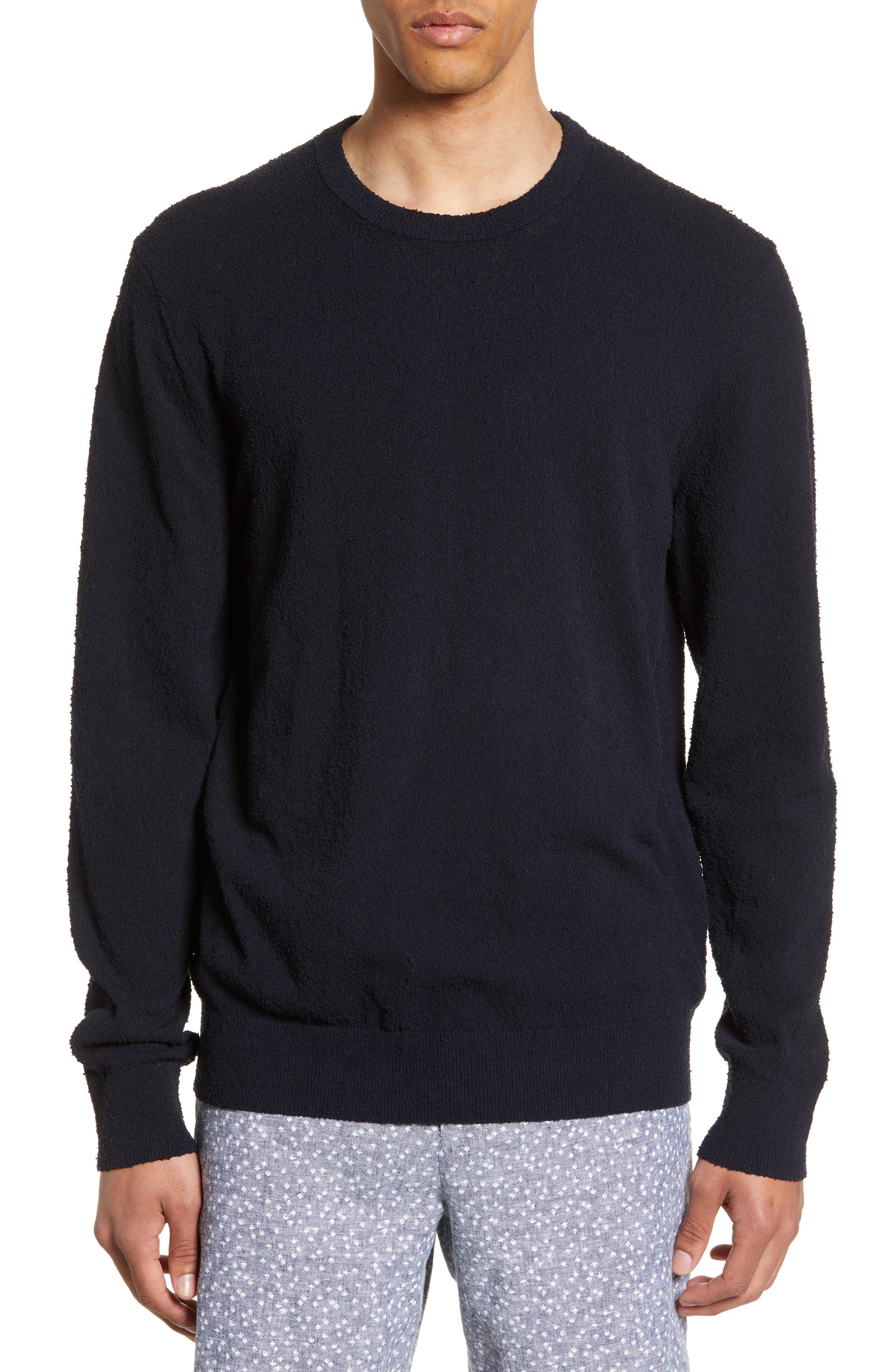 Club Monaco Slim Fit Boucle Sweater, Blue