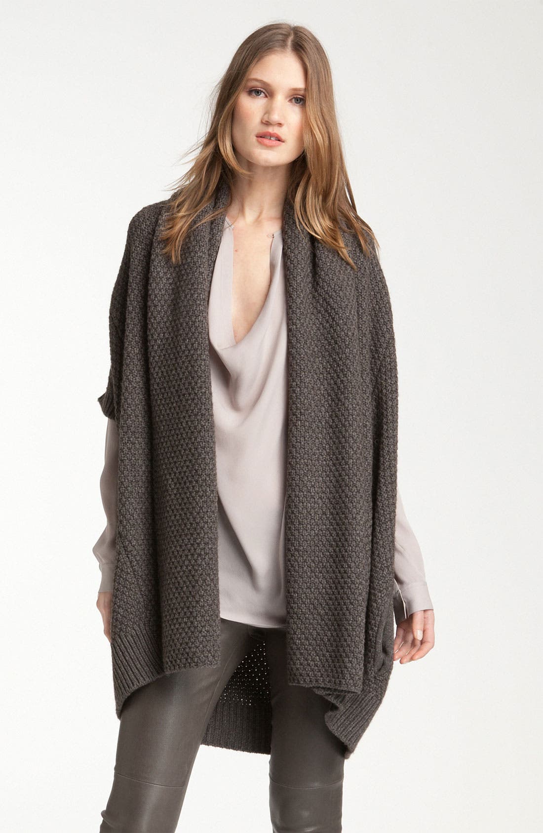 Vince Oversized Waffle Knit Vest Nordstrom