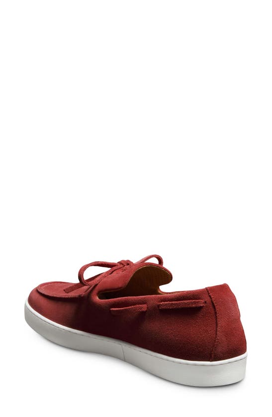 Shop Allen Edmonds Santa Rosa Boat Shoe In Crimson