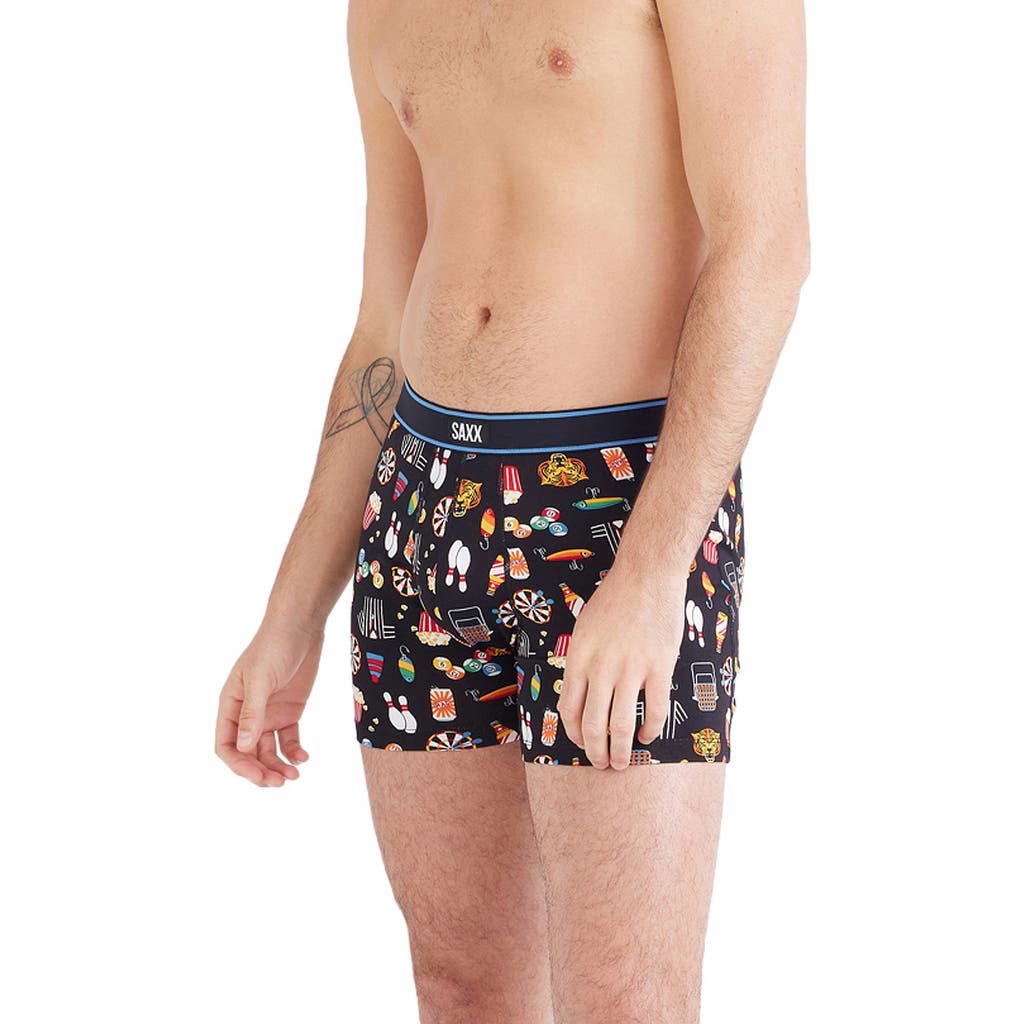 Saxx Relaxed Fit Boxer Briefs In Types Of Stripes-black