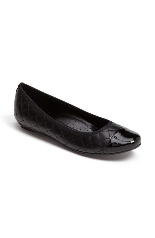 Vaneli 'serene' Flat In Black Nappa/black Patent