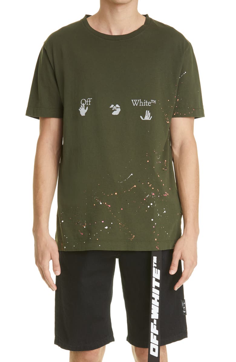 Off White Logo Paint Graphic Tee Nordstrom Off White Logo Paint Graphic Tee Nordstrom