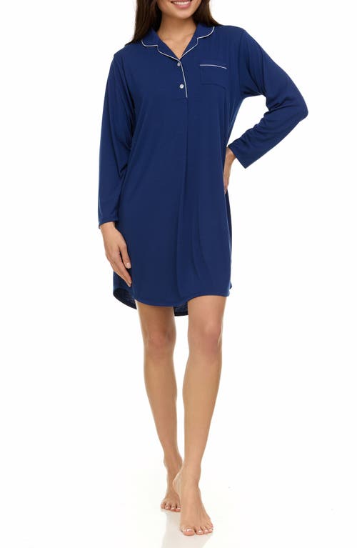 FLORA NIKROOZ FLORA BY FLORA NIKROOZ DEBORAH LONG SLEEVE NIGHTSHIRT