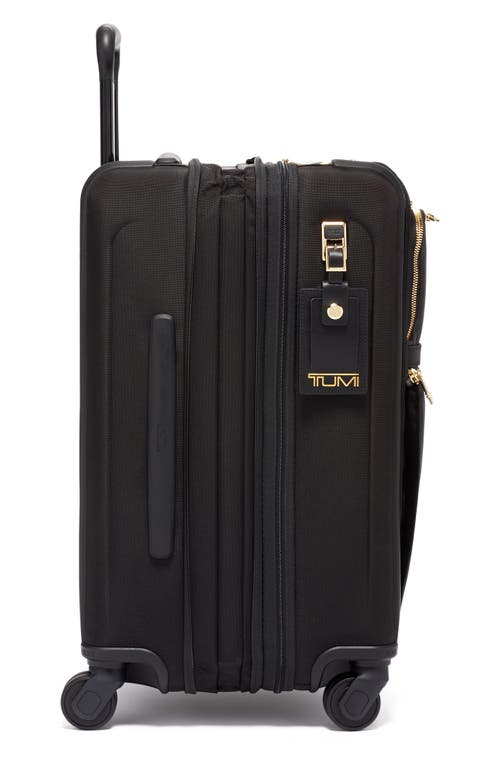 Shop Tumi Alpha 3 22-inch Wheeled Dual Access Continental Carry-on Bag In Black/gold