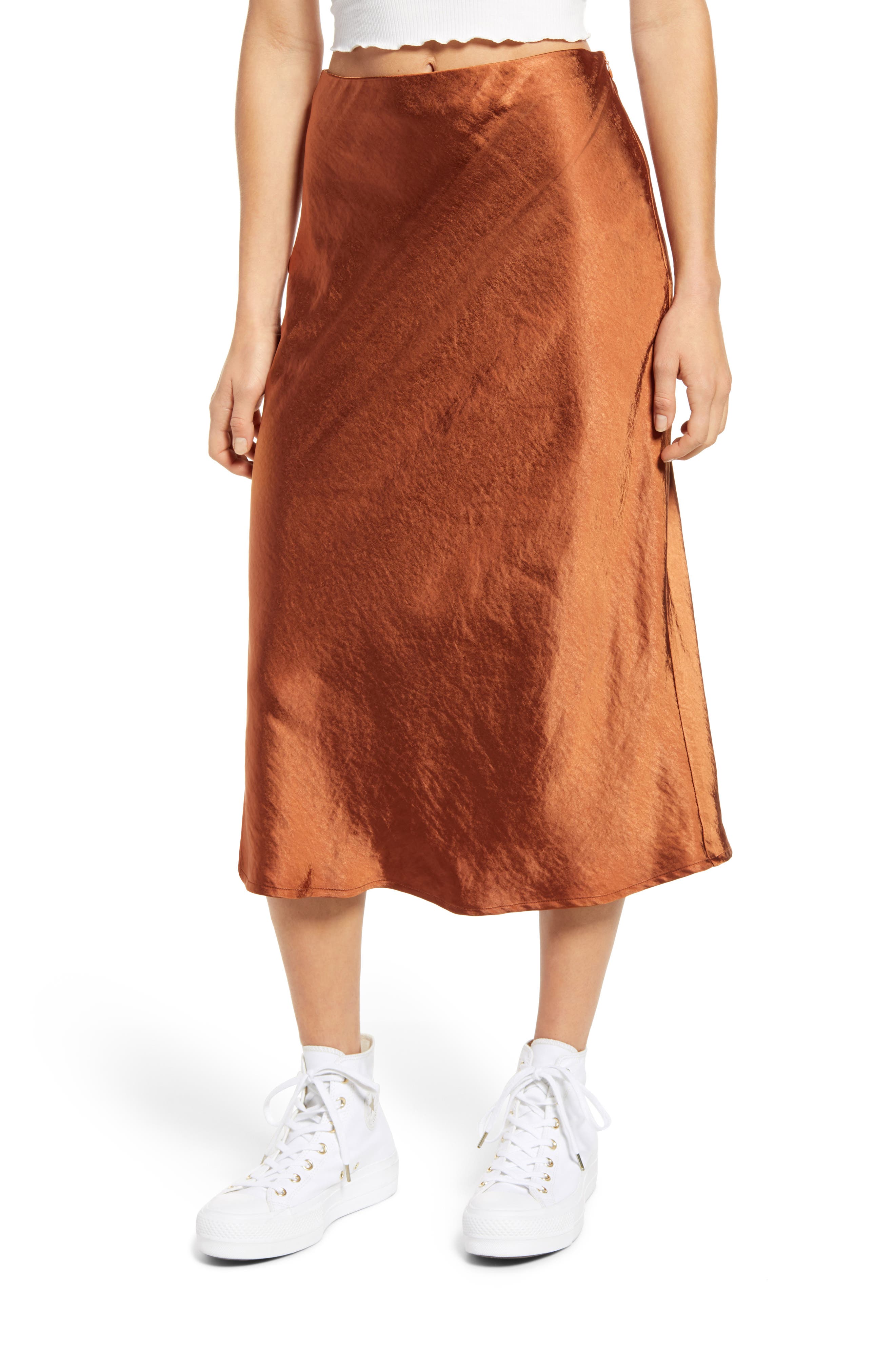 women's a line midi skirts