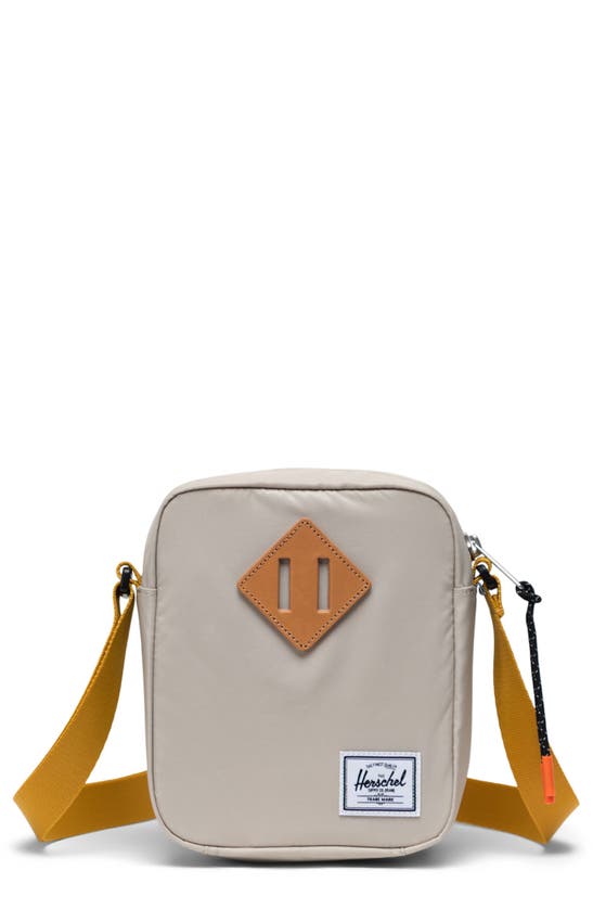 Herschel Heritage Crossbody (Light Pelican/Harvest Gold) Handbags