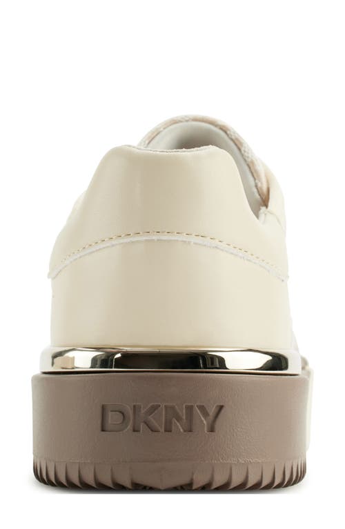 Shop Dkny Bradley Platform Sneaker In Hemp/white