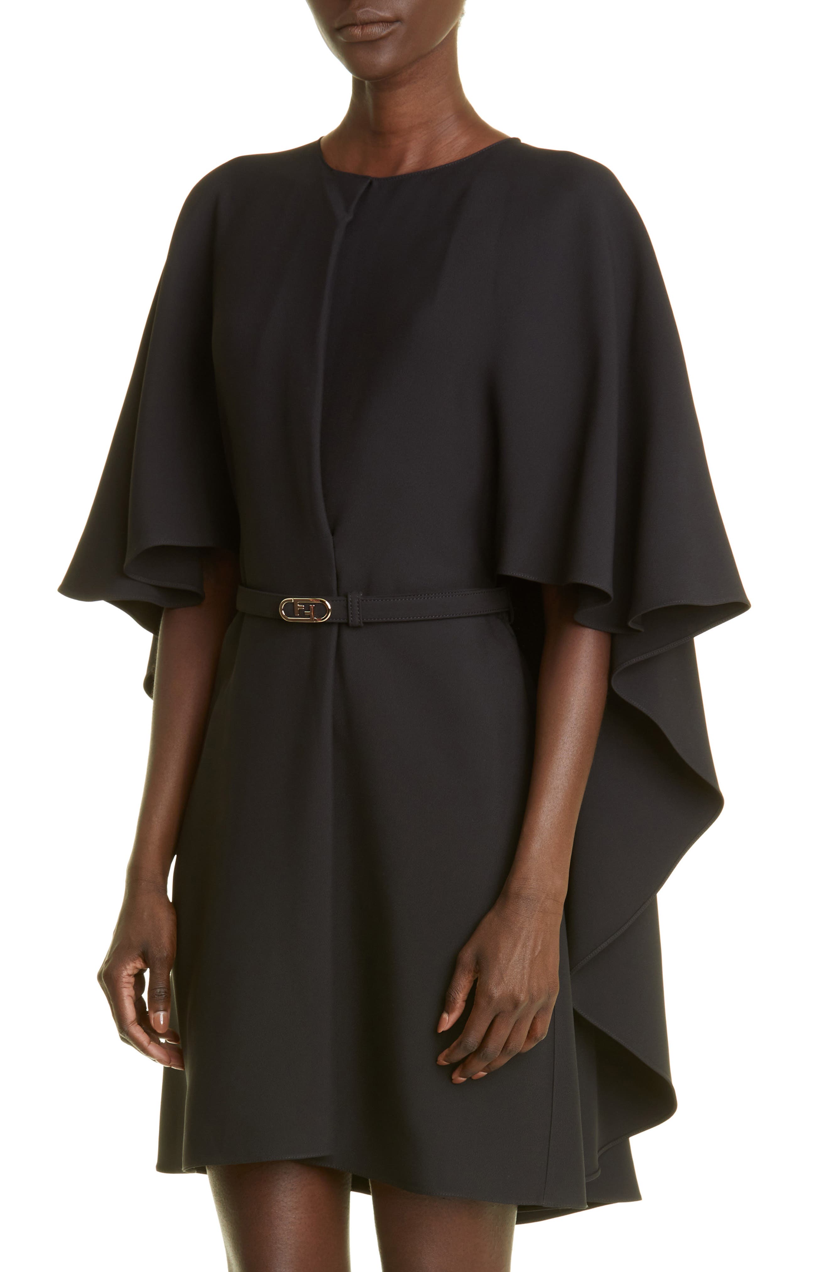 fendi cape dress