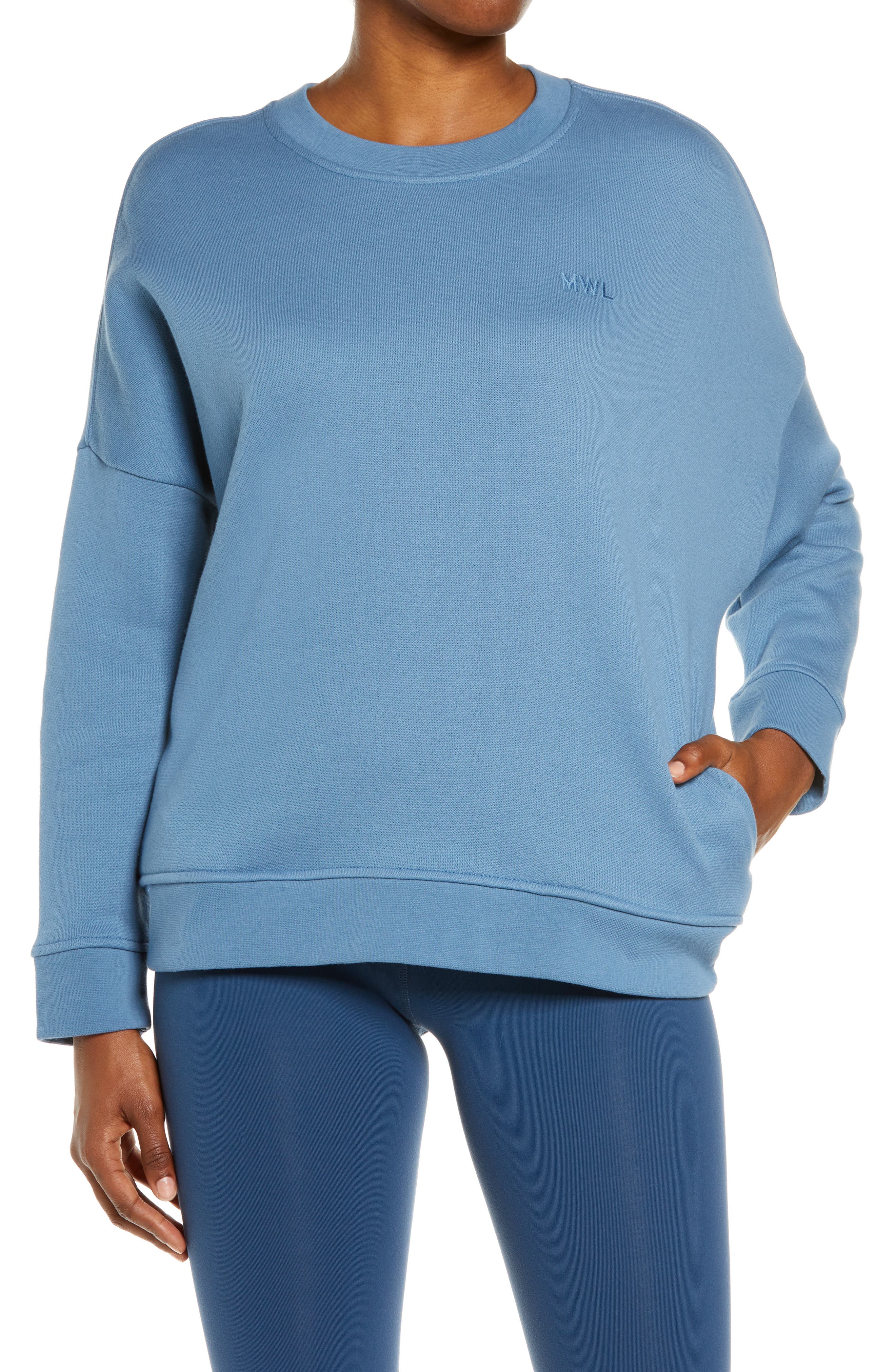 womens royal blue sweatshirt