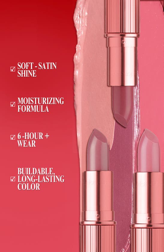 Shop Charlotte Tilbury Ki.s.s.i.n.g. Lipstick In Red Carpet Pink