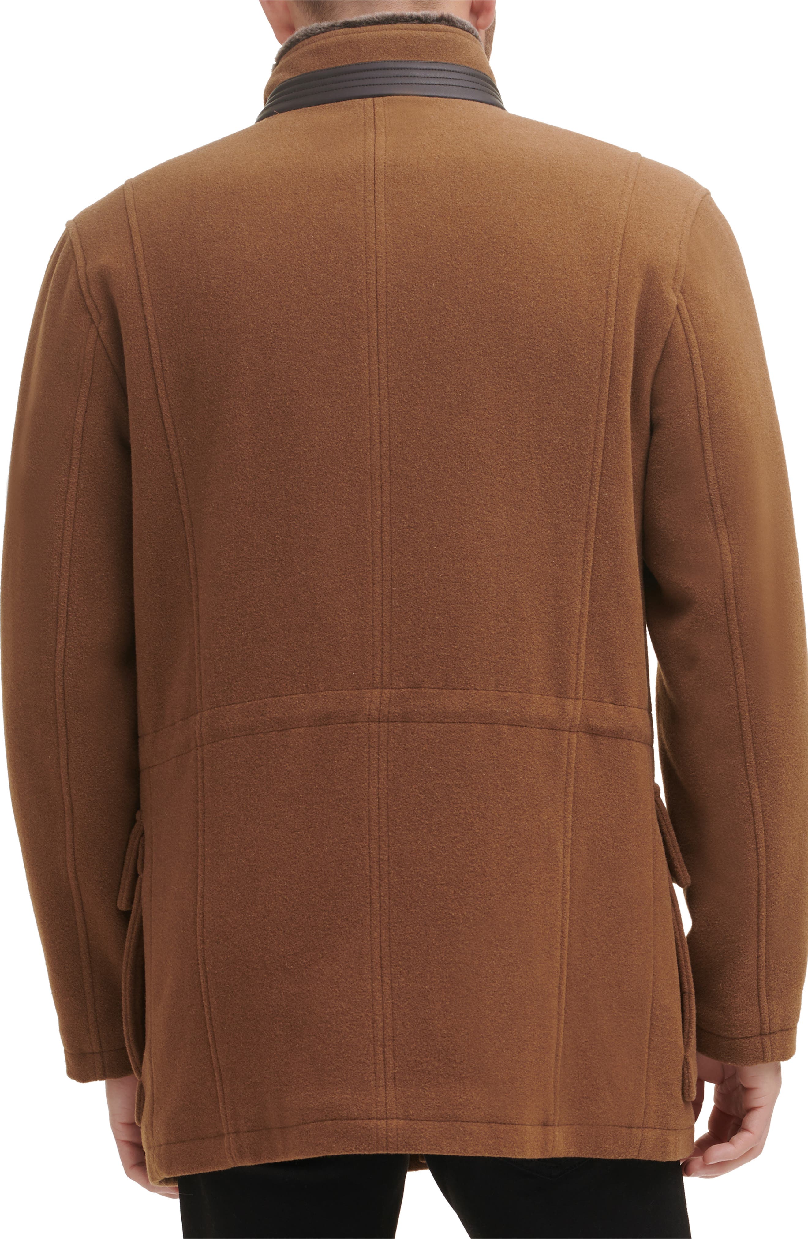 Cole Haan Signature Wool Blend Faux Fur 