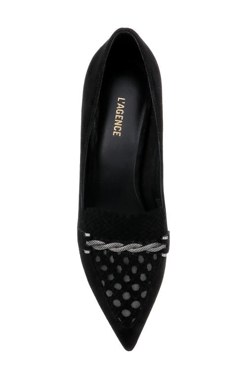 Shop L Agence L'agence Eleonore Pump In Black Suede