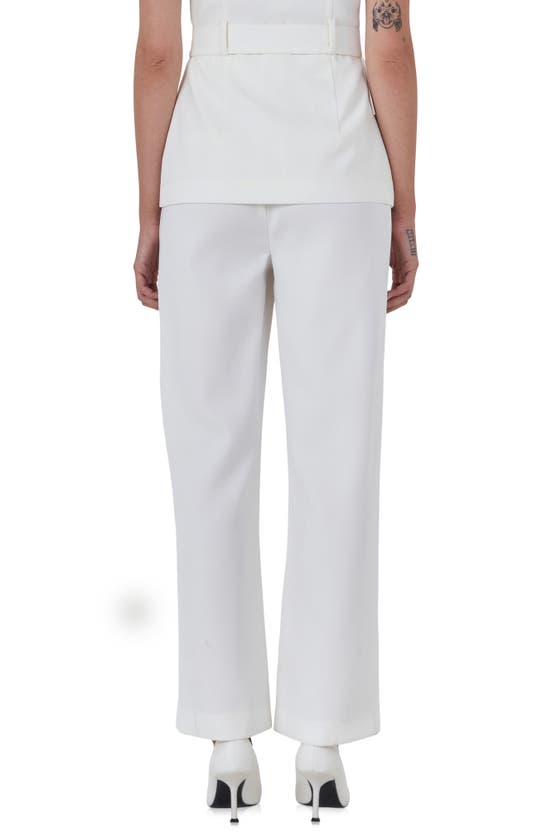 Shop Endless Rose Pleated Pants In Ivory