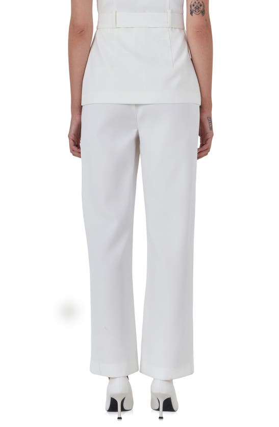 Endless Rose Women's Low Rise Pocket Trousers In Ivory