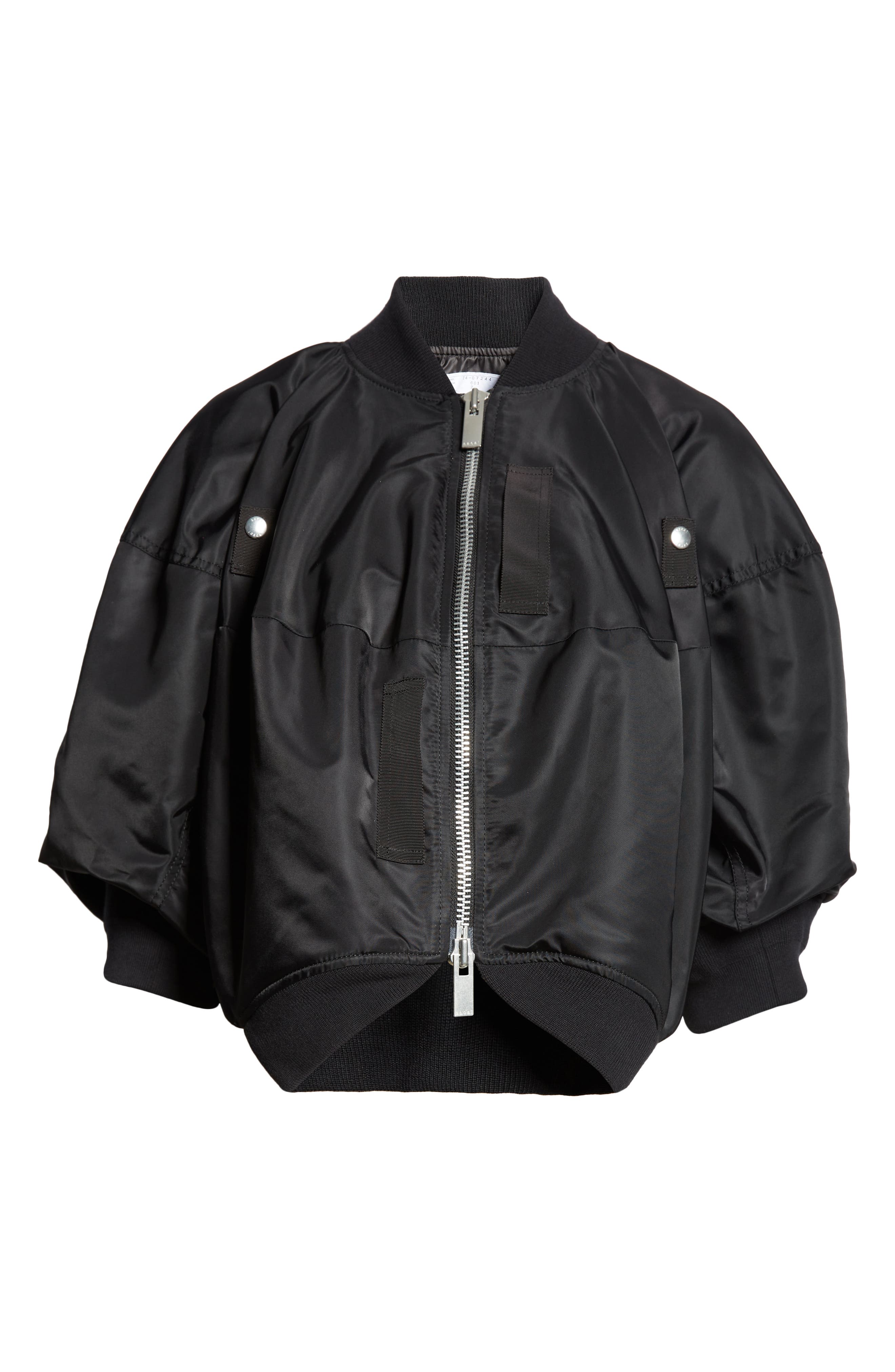 sacai hybrid bomber-style coat - Black