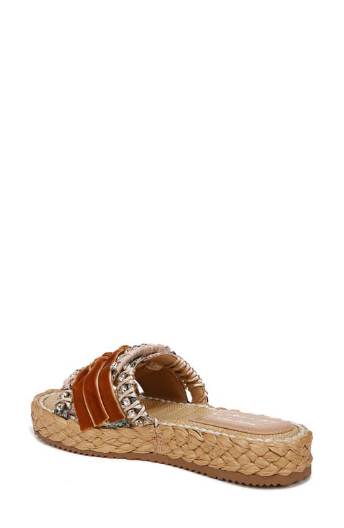 Circus Ny By Sam Edelman Wyatt Ribbon Platform Slide Sandals In Ocean Sapphire Multi