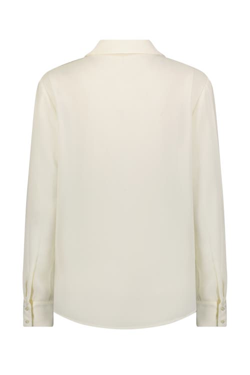 Mac Duggal Women's Georgette Button-front Shirt In Cream