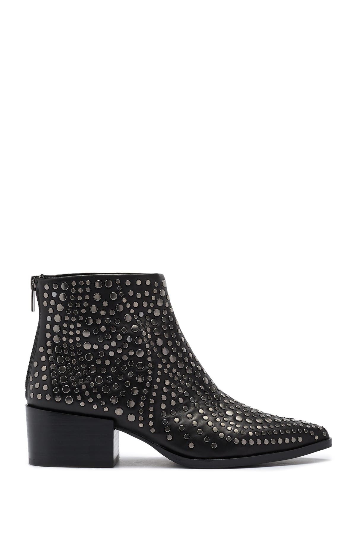 vince camuto edenny studded pointy toe bootie