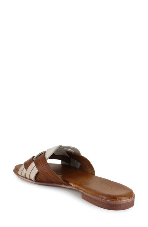 Shop Artisan Crafted By Zigi Arutzy Slide Sandal In Brown Multi