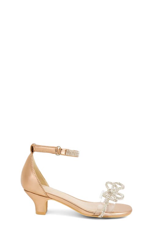 Shop Dream Pairs Kids' Ankle Strap Sandal In Champagne-rhinestone