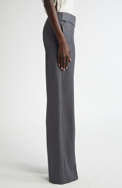 Brandon Maxwell The Ashton Relaxed Fit Belt Detail Pants In Grey