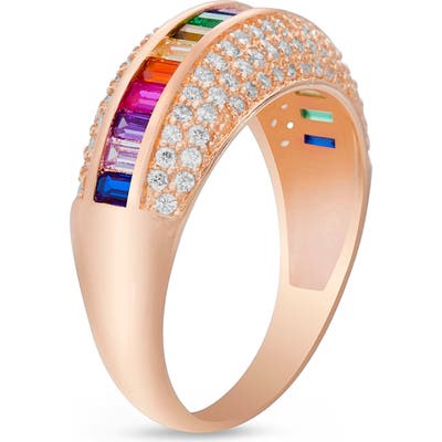 Lesa Michele Wide Baguette Band Ring