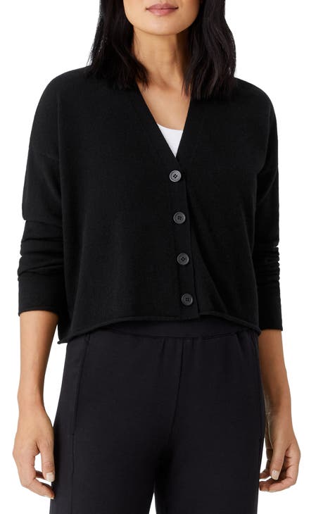 Crop Cashmere Cardigan