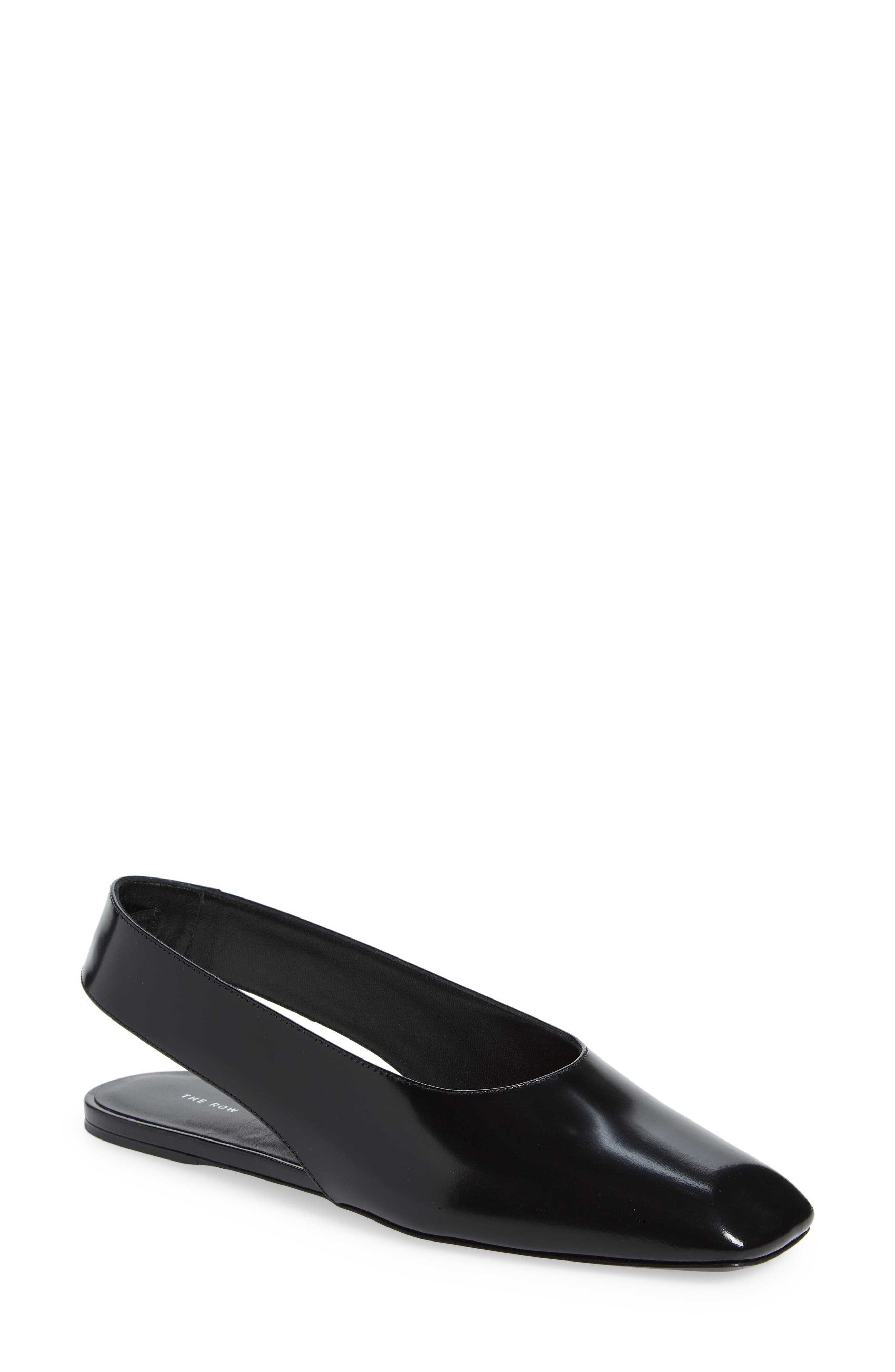 The Row Sharp Slingback Flat in Black at Nordstrom, Size 7.5Us