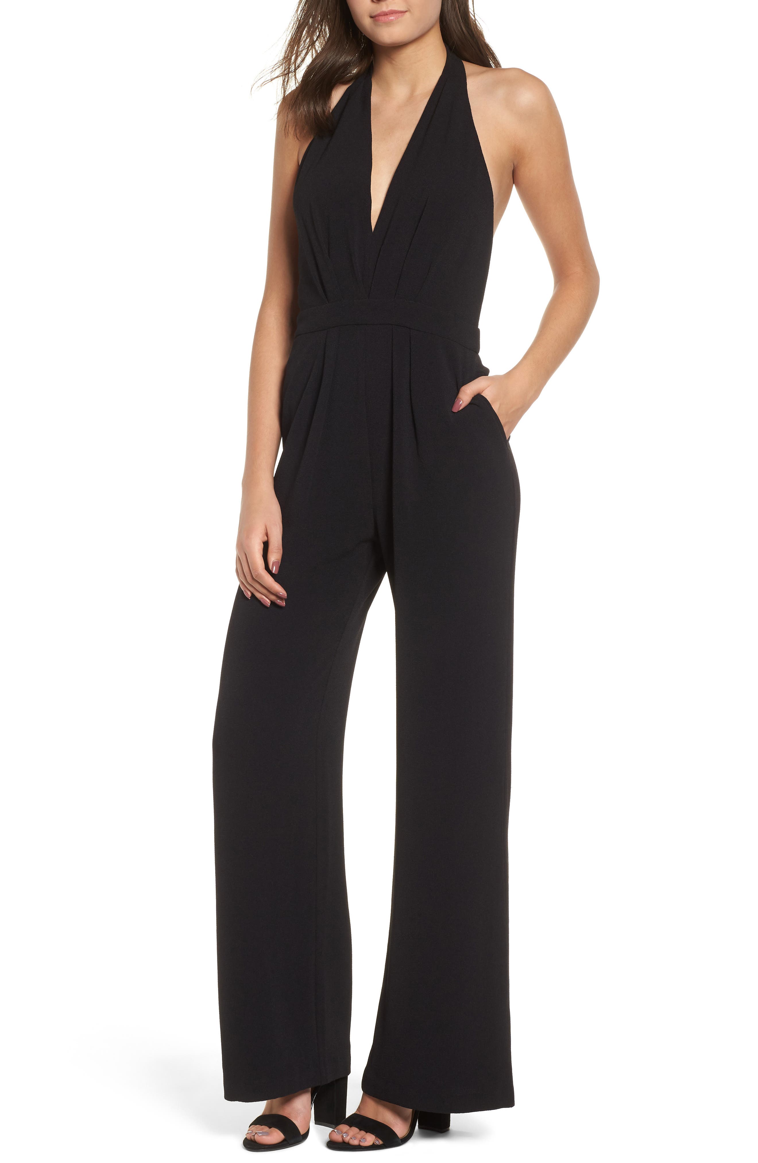 wayf black jumpsuit