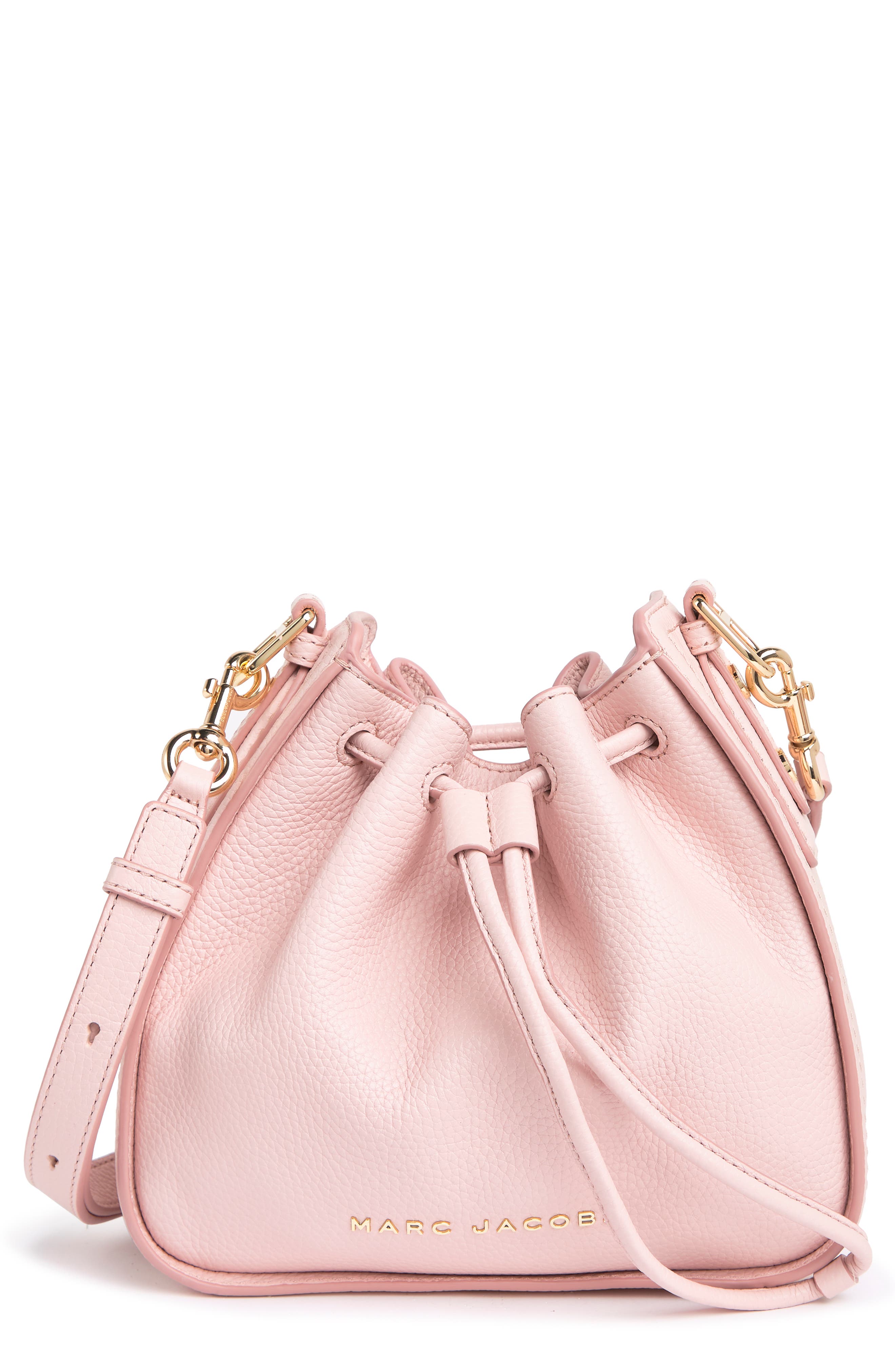 the marc jacobs the bucket bag leather crossbody bag