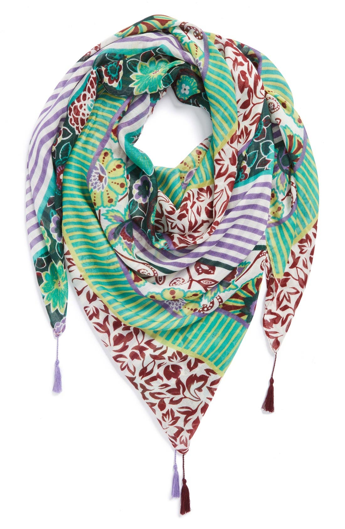 Hinge® 'Paradise Patchwork' Scarf Nordstrom