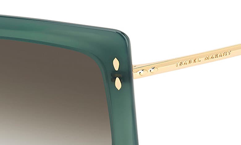 Shop Isabel Marant 55mm Gradient Cat Eye Sunglasses In Gold Green/ Green Shaded